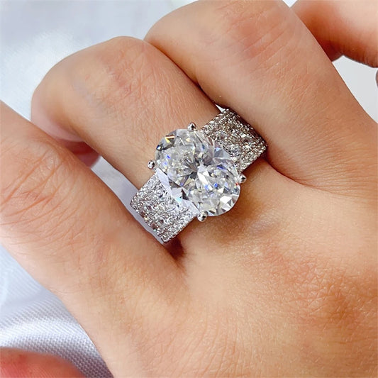Anel Moissanite 8 Ctw