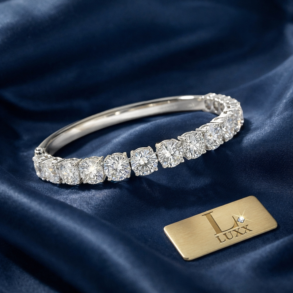 Pulseira Eternity Moissanite 6,0ctw