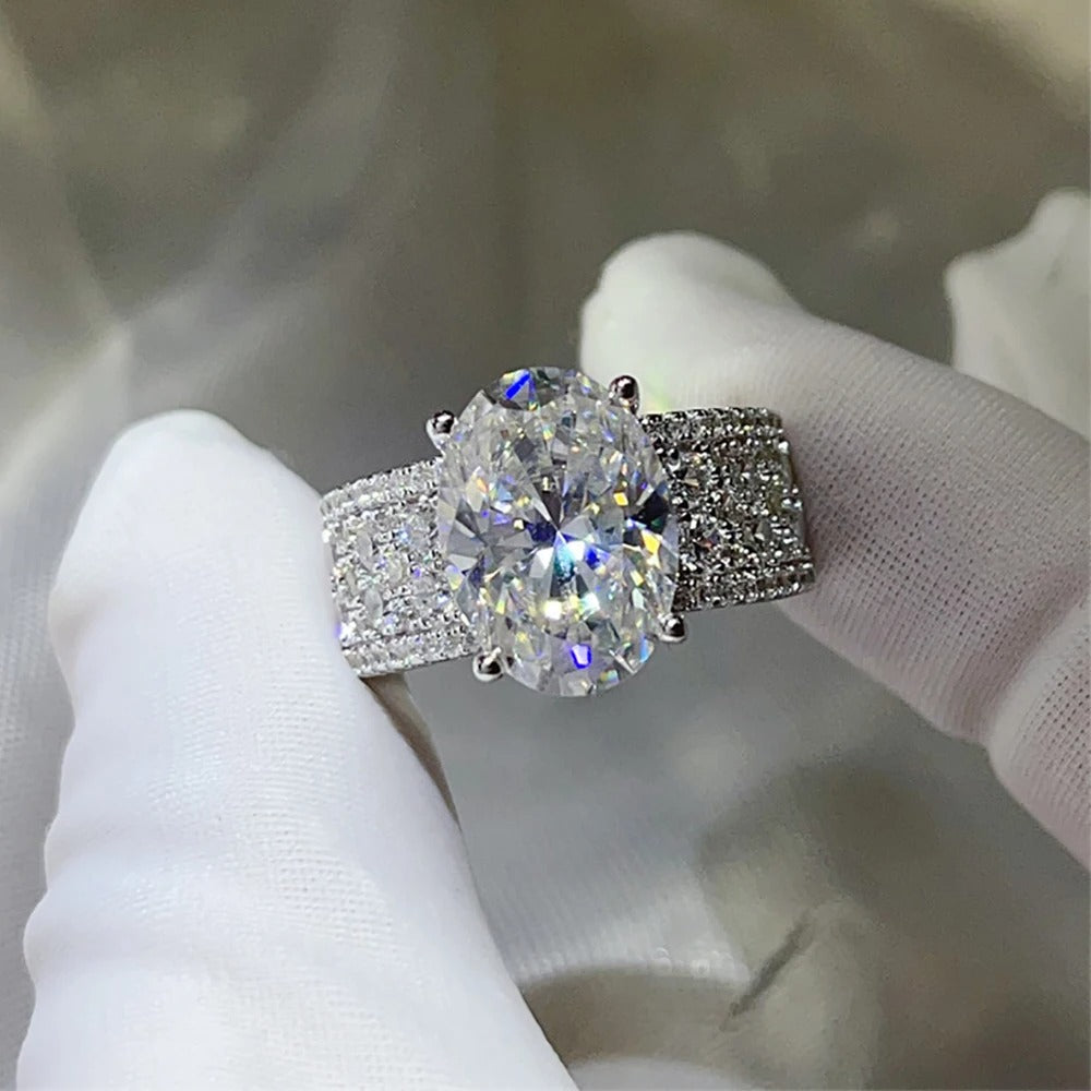 Anel Moissanite 8 Ctw