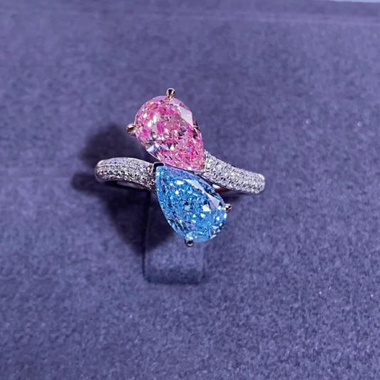 Anel Kim - Fancy Blue e Pink